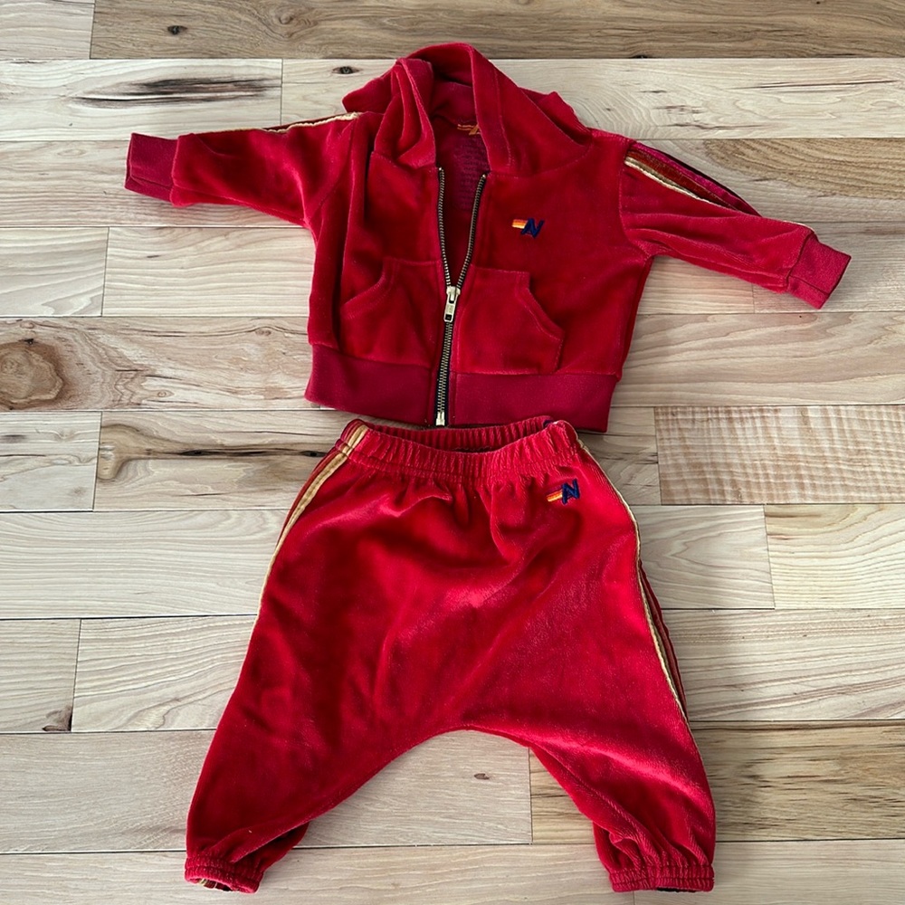 Aviator Nation red tracksuit